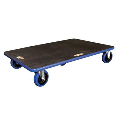 Move It Xcalibur Large Wooden Dolly Trolley 900X600mm 600Kg Heavy Duty Non-Slip Platform Cart With 5 Wheels from B&Q