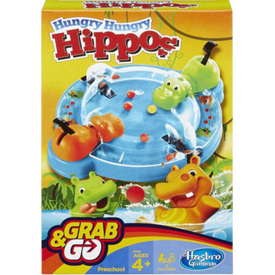 Wind Designs Hungry Hippos Grab And Go Game (Hasbro)Brand New And Sealed from B&Q