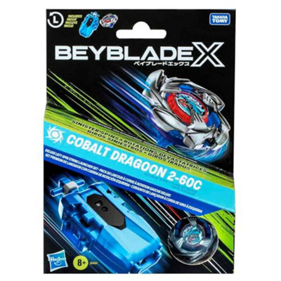 Beyblade X Cobalt Dragoon 2-60 C Left-Spin String Launcher Set from B&Q