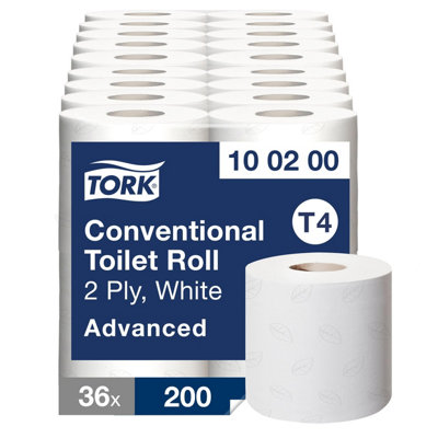 Tork 472149 Conventional Toilet Roll Sheet (Pack Of 36) from B&Q