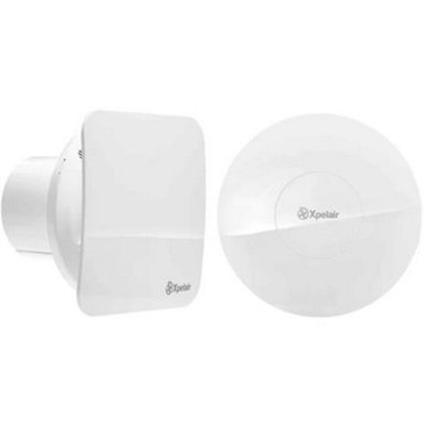 Xpelair Simply Silent Contour Axial Extractor Fan With Humidistat/timer4"/100mm Bathroom from B&Q