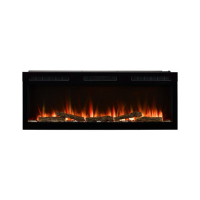 B&Q -  Sense 2Kw Gloss Black Glass Effect Media Wall Fire (H)495mm (W)1277mm (D)181mm - Image 3