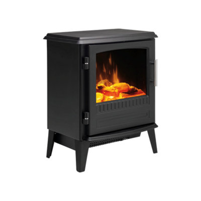 Dimplex Black Bar20 Bari Electric Stove 2Kw With Optiflame Effect - - Remote Controlled Size 2