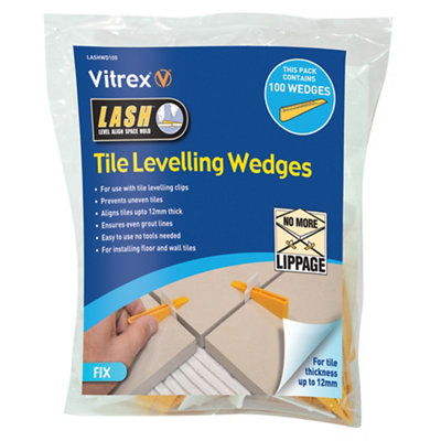 Vitrex Lashwd100 Plastic 155mm Tile Levelling SpacerPack Of 100 from B&Q