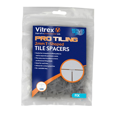 Vitrex Slts2500 Plastic 2mm Tile SpacerPack Of 500 from B&Q