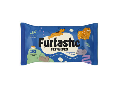 SuperGift.com Furtastic Pet Wipes For Dogs And Cats 20Pk from B&Q