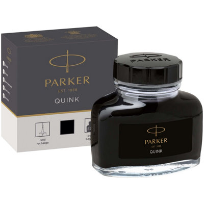 Parker Quink Black Permanent Ink Bottle 2oz/57ml (S0037460) - Image 7