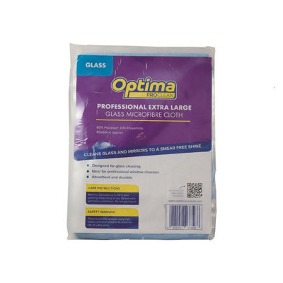 Optima Xl Glass Large Microfibre Cleaning Cloth 60Cm X 80Cm - Blue - Image 4