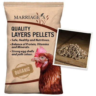Marriage's Organic Layers Pellets 20Kg from B&Q