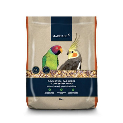 Marriage's Cockatiel Parakeet Lovebird Food 3Kg from B&Q