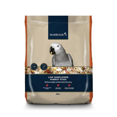 Marriage's Low Sunflower Parrot Food 2Kg from B&Q