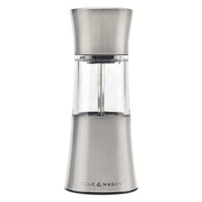 Cole & Mason Stadhampton Chilli & Spice Mill 165mmSilver/clear from B&Q