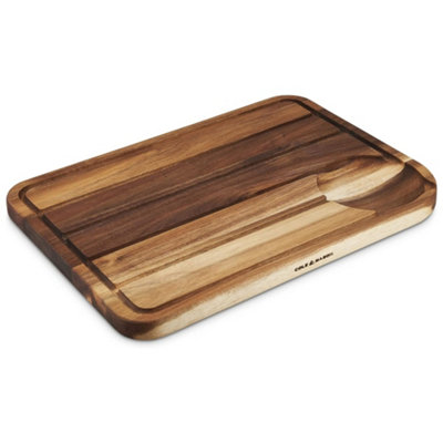Cole & Mason Berden Acacia Wood Carving Board Extra Large- Brown from B&Q