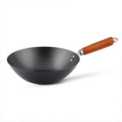 Ken Hom Classic 27Cm Non-Stick Carbon Steel Wok from B&Q
