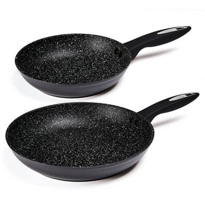 B&Q -  Cook Cast Aluminium Frying Pan 20Cm & 28Cm
