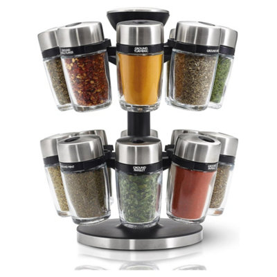 Cole & Mason Cambridge 16 Jar Herb & Spice CarouselClear from B&Q
