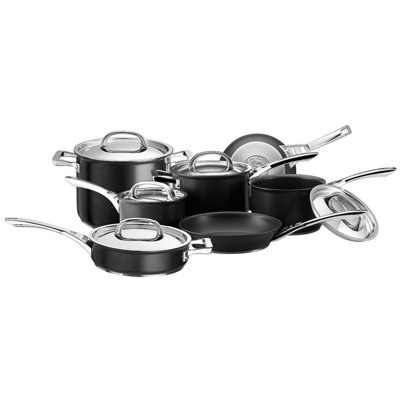 Circulon Infinite Black Round Hard Anodised Aluminium Non-Stick Cookware Set Pack Of 7 from B&Q
