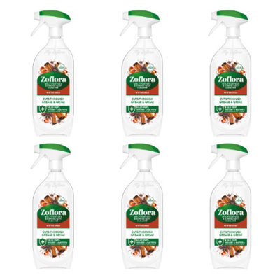 Zoflora Winter Spice Concentrated Disinfectant 6 Pack 800Ml Multi Surface Cleaner from B&Q