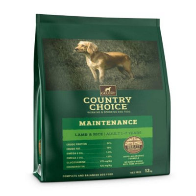  - Gelert Country Choice Maintenance Lamb & Rice 12Kg