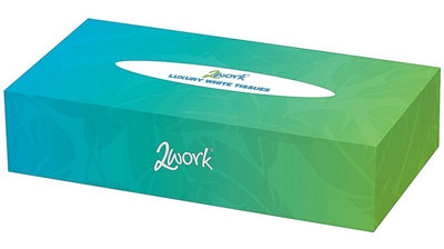 B&Q -  Facial Tissues Box 100 Sheets 2-Ply (Pack Of 36)