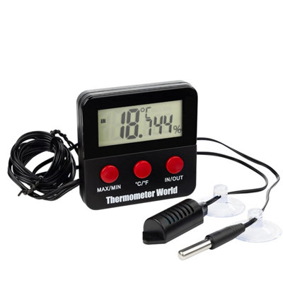 B&Q -  Digital Thermometer Hygrometer With 2 Remote Probes To Measure Humidity And Temperature