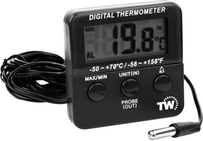 Thermometer World Digital Fridge Freezer Thermometer With Max Min And Warning Alarm from B&Q