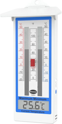Brannan Digital Greenhouse ThermometerClassic Max Min Thermometer For Greenhouse Or Garden Temperature Monitoring from B&Q