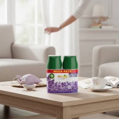 Airwick Freshmatic Refill 250Ml Purple Lavender Meadow Scent Twin Pack For Automatic Air Freshener from B&Q