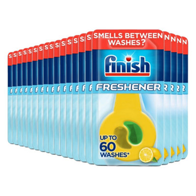 20 X Finish Dishwasher Freshener Lemon & Lime With Scent Control Up To 60 Washes from B&Q