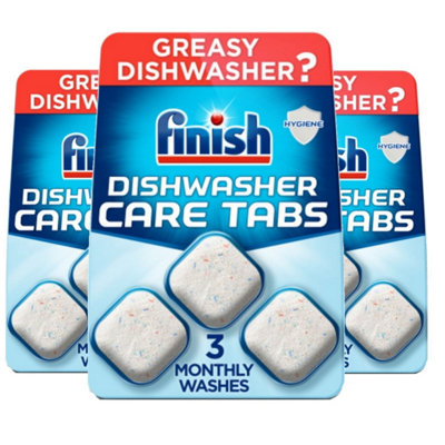 3 X Finish In-Wash Dishwasher Cleaner Clean Hidden Grease & Grime 1.89Oz from B&Q