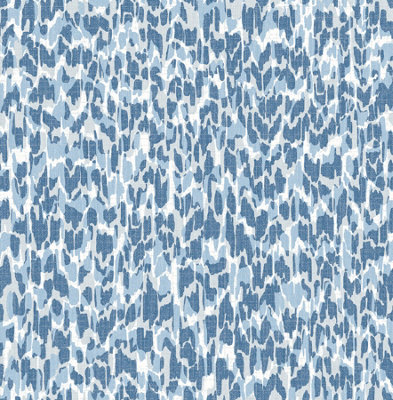 B&Q -  Coloroll Calypso Blue Luxury Wallpaper