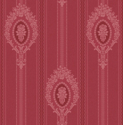 Sk Filson Red Stripe Wallpaper from B&Q