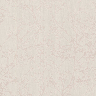 Fine Décor Grey Tranquillity Floral Wallpaper