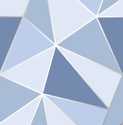 Fine Décor Fine Decor Apex Geometric Rose Blue Wallpaper Fd41992 from B&Q