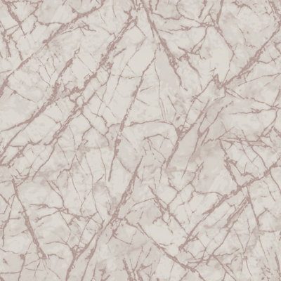 Fine Décor Fine Decor Fractal Metallic Marble Rose Gold Wallpaper Fd42268 from B&Q