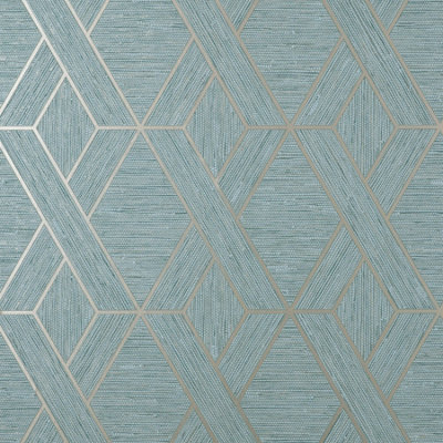 Fine Décor Fine Decor Miya Teal Geometric Wallpaper
