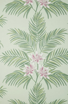 Fine Décor Fine Decor Bali Tropical Floral Sage Wallpaper Fd43278 from B&Q
