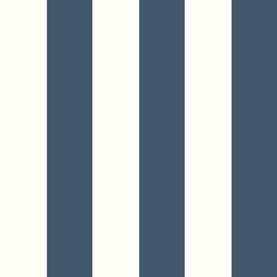 Regency Stripe Wallpaper Navy Blue / White World Of Wallpaper 1119 from B&Q