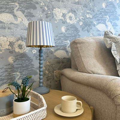 Belgravia Décor Izumi Wallpaper Blue