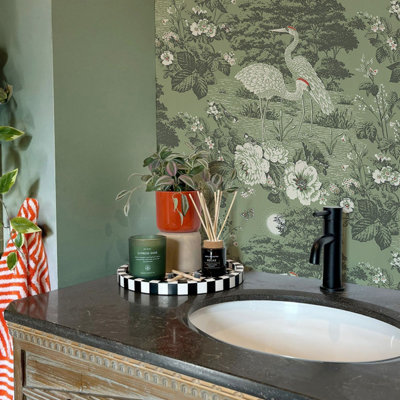 Belgravia Décor Izumi Wallpaper Green