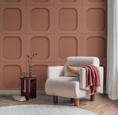 Fine Décor Fine Decor Fd43977 Sloane PanelClay from B&Q