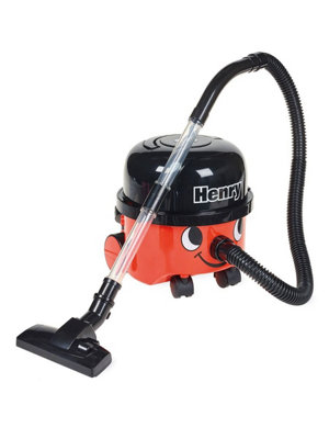 Casdon Henry & Hetty Toys - Henry Vacuum Cleaner - Vacuum Cleaning Toy With Real Function & Nozzle Accessories - Kids Cleaning Red