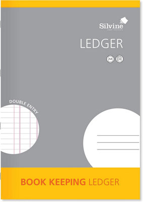 Silvine 32 Pages A4 Printed Double Entry Book Keeping Ledger from B&Q