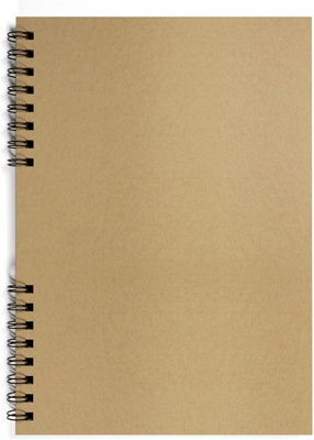 Silvine A4 40 Pages Twin Wire Kraft Sketch Book from B&Q