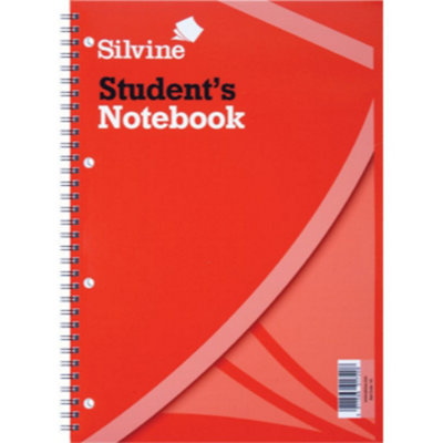 Silvine A4 Twin Wire Students Notebook from B&Q