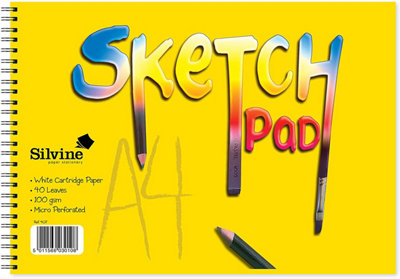 B&Q -  A4 40 Sheets Landscape Twin Wire Sketch Pad