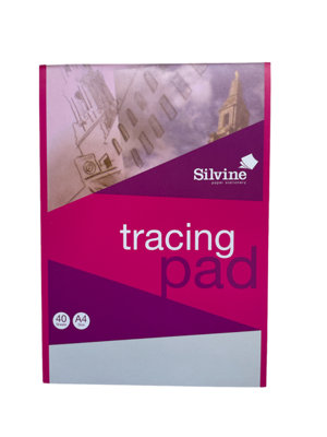 Silvine A4 40 Sheets Standard Weight Tracing Pad from B&Q