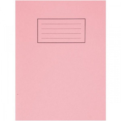 Silvo Silvine Exercise Book Plain 229X178mm Pink (Pack Of 10) from B&Q