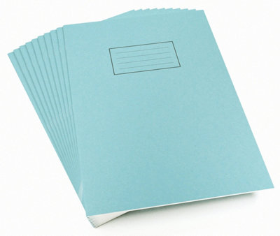 Silvo Silvine Ex114 Plain Exercise BookBlue (Pack Of 10)A4 (210X297mm) from B&Q