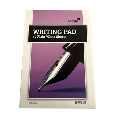 Silvine A5 Writing PadPlain 40 Sheets from B&Q